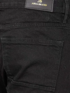 Wam Denim Jeans<Advent Stretch Slim Fit Black Jeans