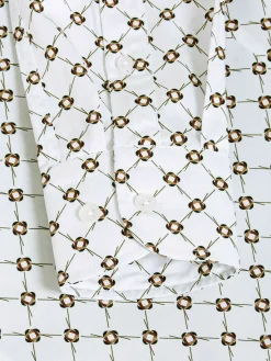 Wam Denim Overhemd Lange Mouwen<Alicante White Floral Print Overhemd Lange Mouw