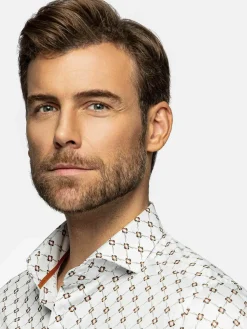 Wam Denim Overhemd Lange Mouwen<Alicante White Floral Print Overhemd Lange Mouw