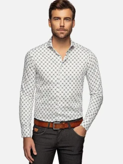 Wam Denim Overhemd Lange Mouwen<Alicante White Floral Print Overhemd Lange Mouw