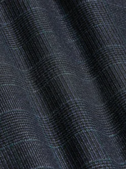 Wam Denim Colberts<Amalfi Glen Check Wide Lapel Navy Suit Colbert