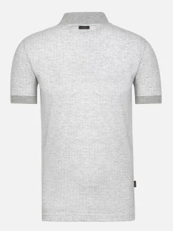 Wam Denim Polo'S<Aney Dynamic Texture Grey Polo