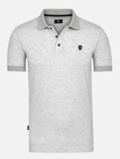 Wam Denim Polo'S<Aney Dynamic Texture Grey Polo