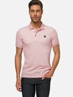 Wam Denim Polo'S<Aney Dynamic Texture Pink Polo