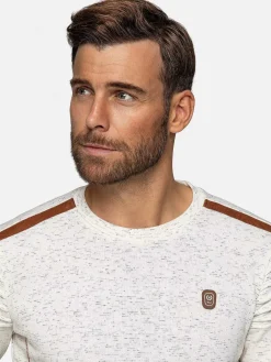 Wam Denim Sweaters<Anita Slim Fit Crew Neck Off-White Sweater