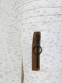 Wam Denim Sweaters<Anita Slim Fit Crew Neck Off-White Sweater