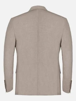 Wam Denim Colberts<Araya Peak Lapel Single Breast Beige Suit Blazer