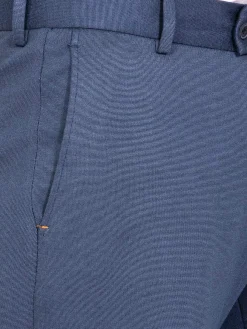 Wam Denim Pantalons<Archer Slim Fit Plain Indigo Navy Pantalon