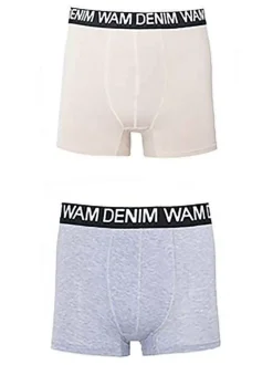 Wam Denim Boxershorts<Boxer 73005 Milton Taupe Grey