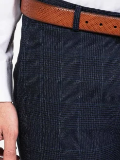 Wam Denim Pantalons<Branco Micro Patterned Navy Pants