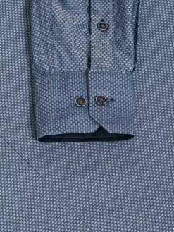 Wam Denim Overhemd Lange Mouwen<Braxton Regular Fit Light Navy Overhemd