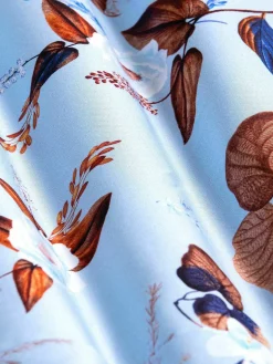 Wam Denim Overhemd Lange Mouwen<Burano Blue Floral Print Overhemd Lange Mouw