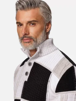 Wam Denim Truien<Cambridge Pattern Black White Truien