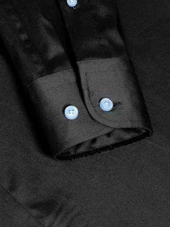 Wam Denim Overhemd Lange Mouwen<Catalina Anthracite Solid Overhemd Lange Mouw