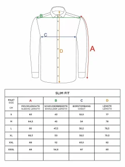 Wam Denim Overhemd Lange Mouwen<Catalina Anthracite Solid Overhemd Lange Mouw