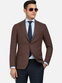 Wam Denim Colberts<Colbert Nantens Brown Indigo