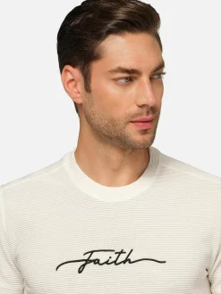 Wam Denim T-Shirts<Dambas Signature Crew Neck T-Shirt Off White