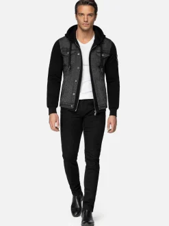 Wam Denim Vesten<Echten Slim Fit Hoodie Black Vesten