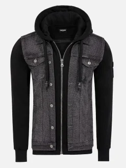 Wam Denim Vesten<Echten Slim Fit Hoodie Black Vesten