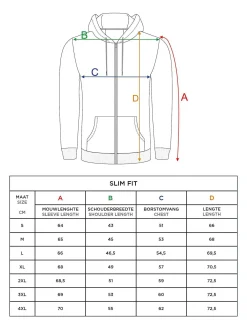 Wam Denim Vesten<Echten Slim Fit Hoodie Navy Vesten