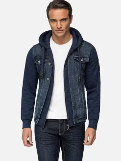 Wam Denim Vesten<Echten Slim Fit Hoodie Navy Vesten
