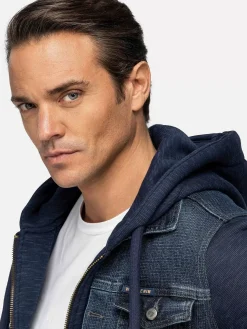 Wam Denim Vesten<Echten Slim Fit Hoodie Navy Vesten