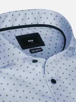 Wam Denim Overhemd Lange Mouwen<Emiliano Slim Fit Blue Overhemd Lange Mouw