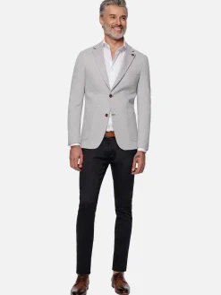 Wam Denim Colberts<Engima Patch Pocket Slim Light Grey Colbert