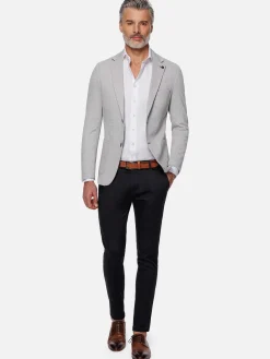 Wam Denim Colberts<Engima Patch Pocket Slim Light Grey Colbert