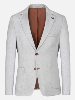 Wam Denim Colberts<Engima Patch Pocket Slim Light Grey Colbert