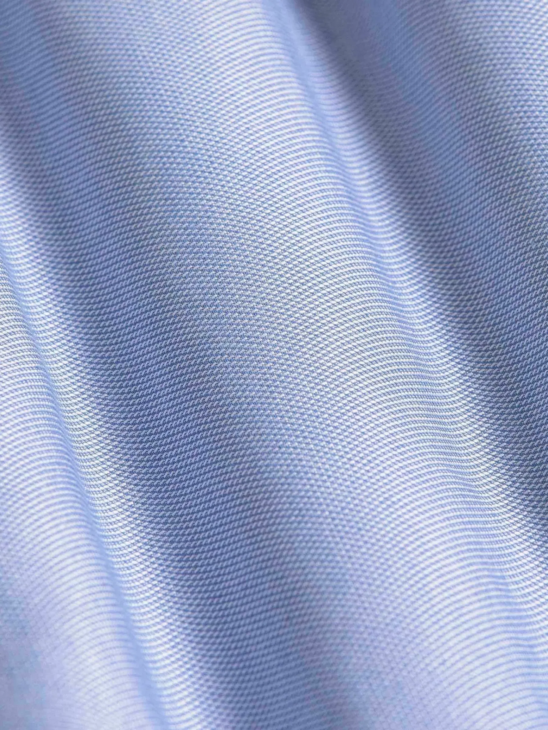 Wam Denim Overhemd Lange Mouwen<Flers Double Collar Blue Overhemd Lange Mouw