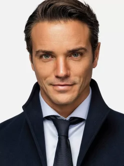 Wam Denim Manteljassen<Franklin Widespread Notch Collar Dark Navy Manteljassen