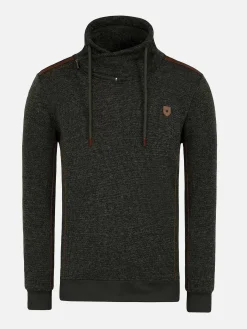 Wam Denim Sweaters<Galahad Mock Neck Khaki Sweater