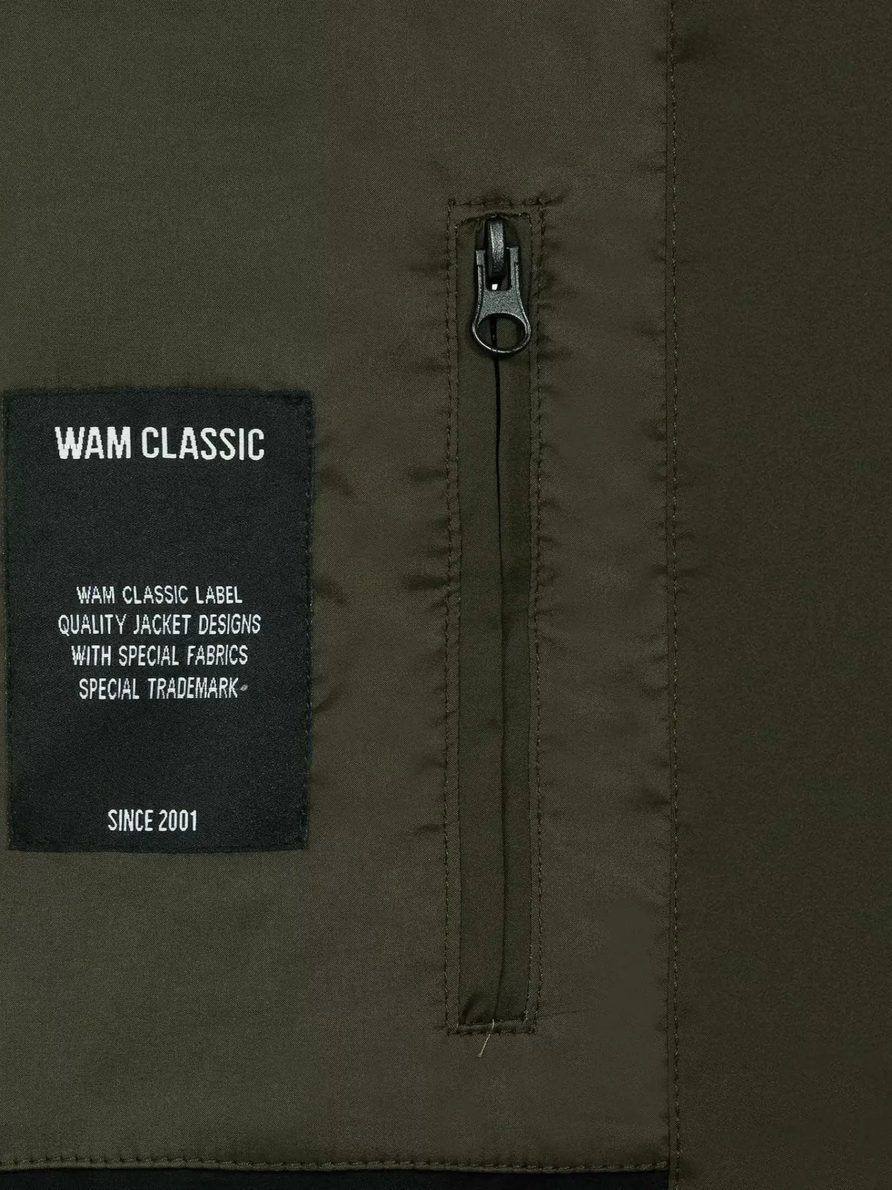 Wam Denim Zomerjassen<Gian Slim Fit Khaki Zomer Jassen