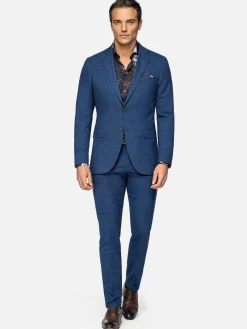 Wam Denim Pantalons<Gimont Slim Fit Navy Pantalon