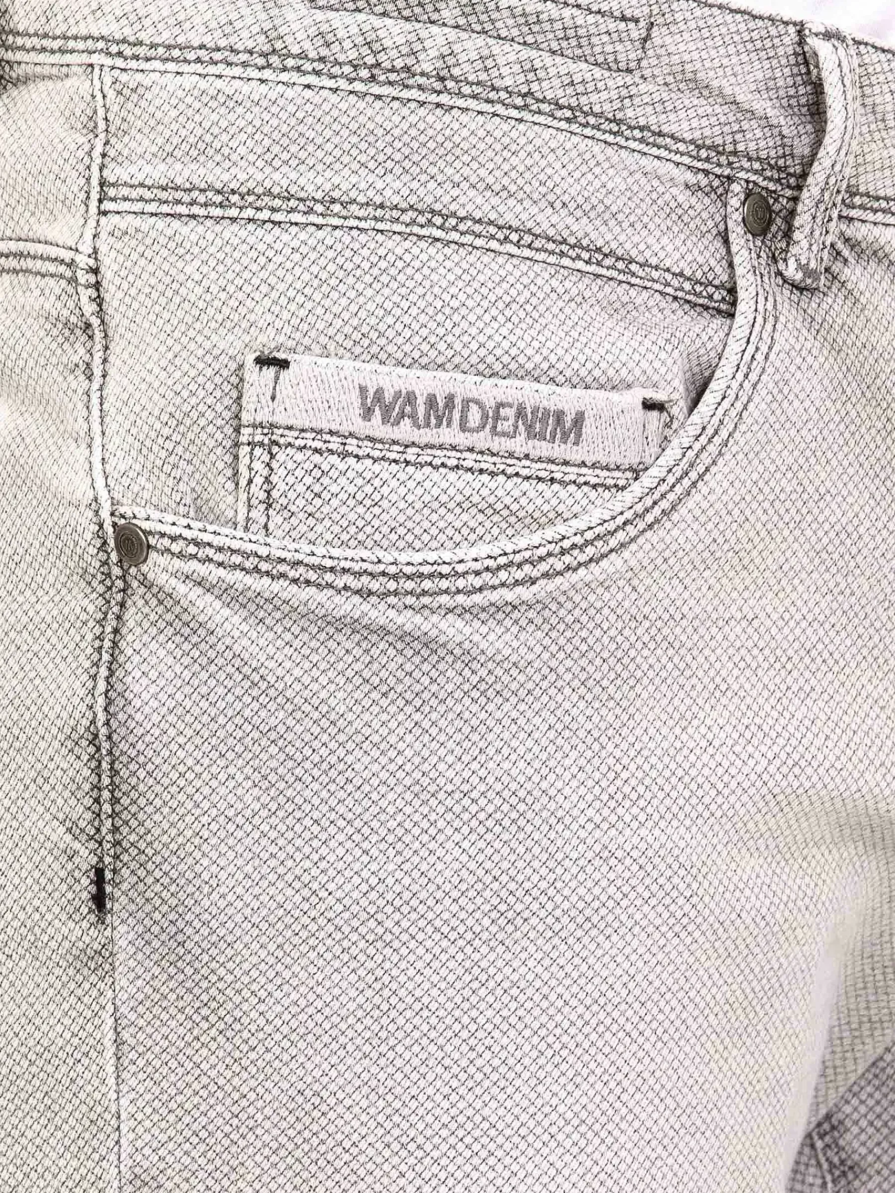 Wam Denim Shorts<Hanneman Micro Textured Grey Short