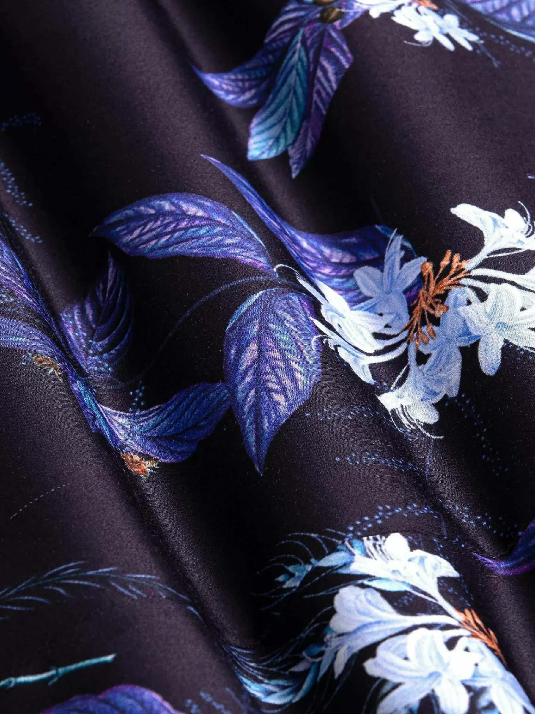 Wam Denim Overhemd Lange Mouwen<Havana Navy Floral Print Overhemd Lange Mouw