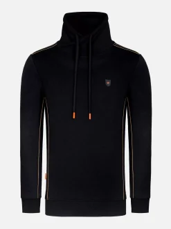 Wam Denim Sweaters<Hawaiian High Neck Black Sweater