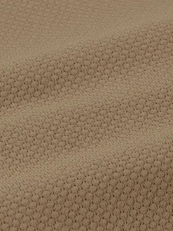 Wam Denim Polo'S<Henry Pique Knit Brown Polo