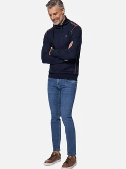 Wam Denim Sweaters<Horizon Turtleneck Navy Sweater