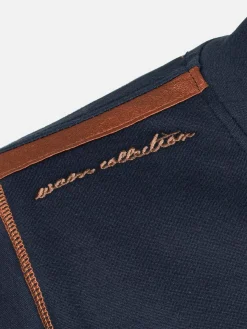 Wam Denim Sweaters<Horizon Turtleneck Navy Sweater