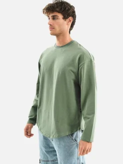 Wam Denim Streetwear<Jakob Dark Green Sweater