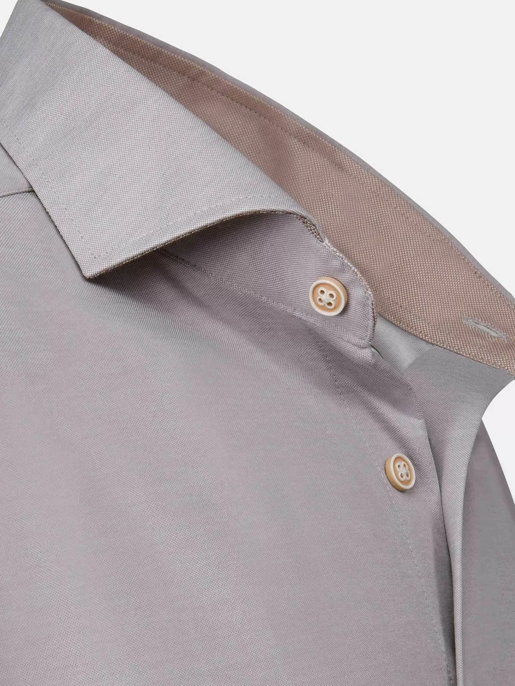 Wam Denim Overhemd Lange Mouwen<Jucinto Cut Away Collar Overhemd Lange Mouw Grey