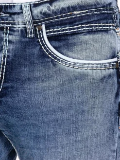 Wam Denim Jeans<Komrij Slim Soft Wash Navy Jeans