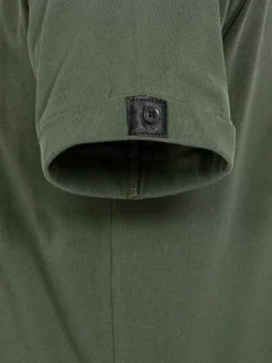 Wam Denim T-Shirts<Korfual Casual V-Neck Button T-Shirt Khaki