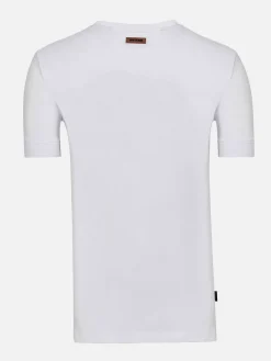 Wam Denim T-Shirts<Korfual Casual V-Neck Button T-Shirt White