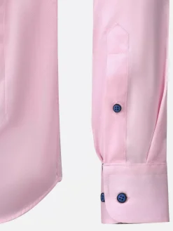 Wam Denim Overhemd Lange Mouwen<Lance Solid Pink Overhemd Lange Mouw