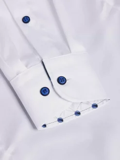 Wam Denim Overhemd Lange Mouwen<Lance Solid White Overhemd Lange Mouw