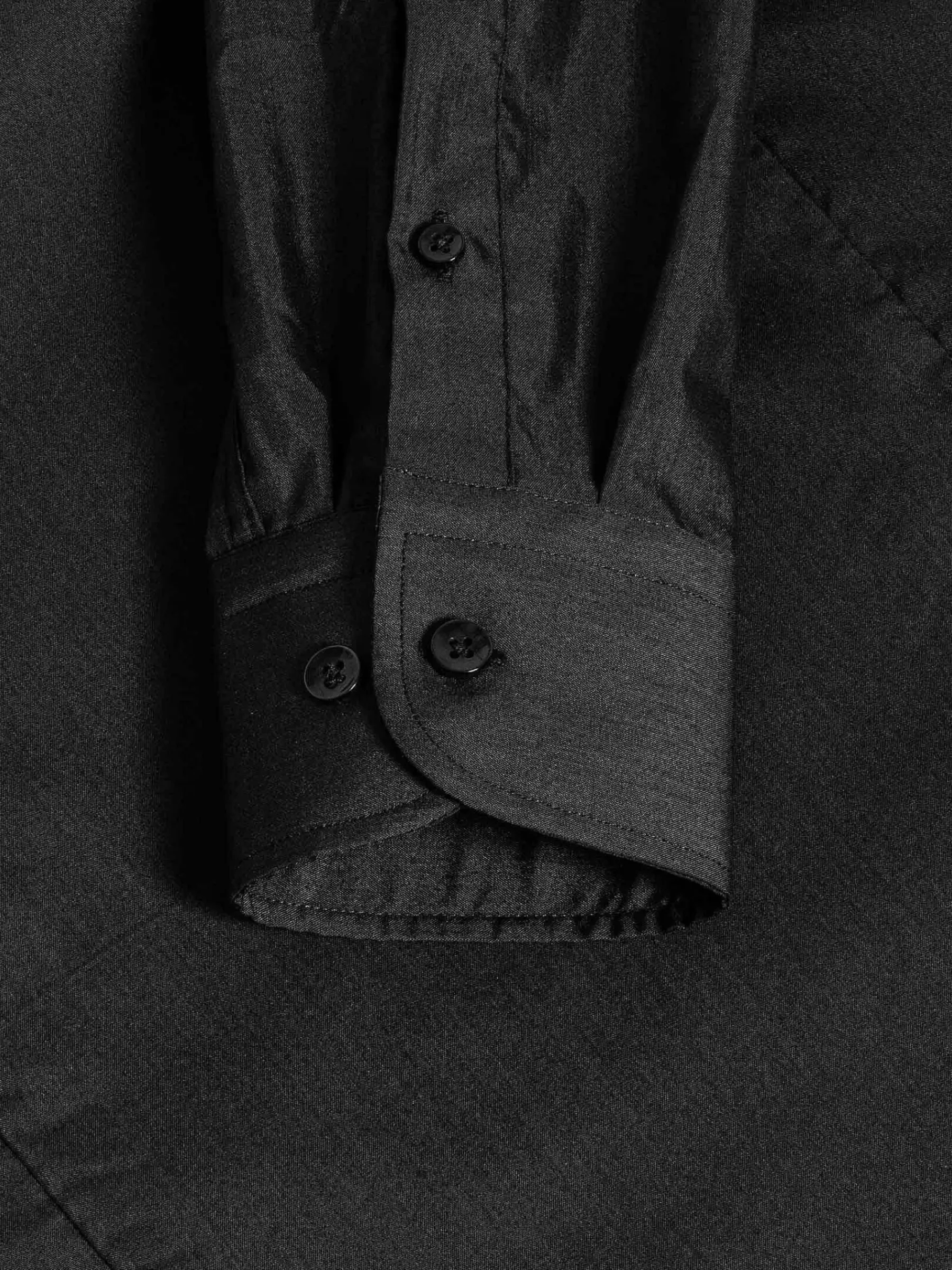 Wam Denim Overhemd Lange Mouwen<Leira Solid Black Overhemd Lange Mouw