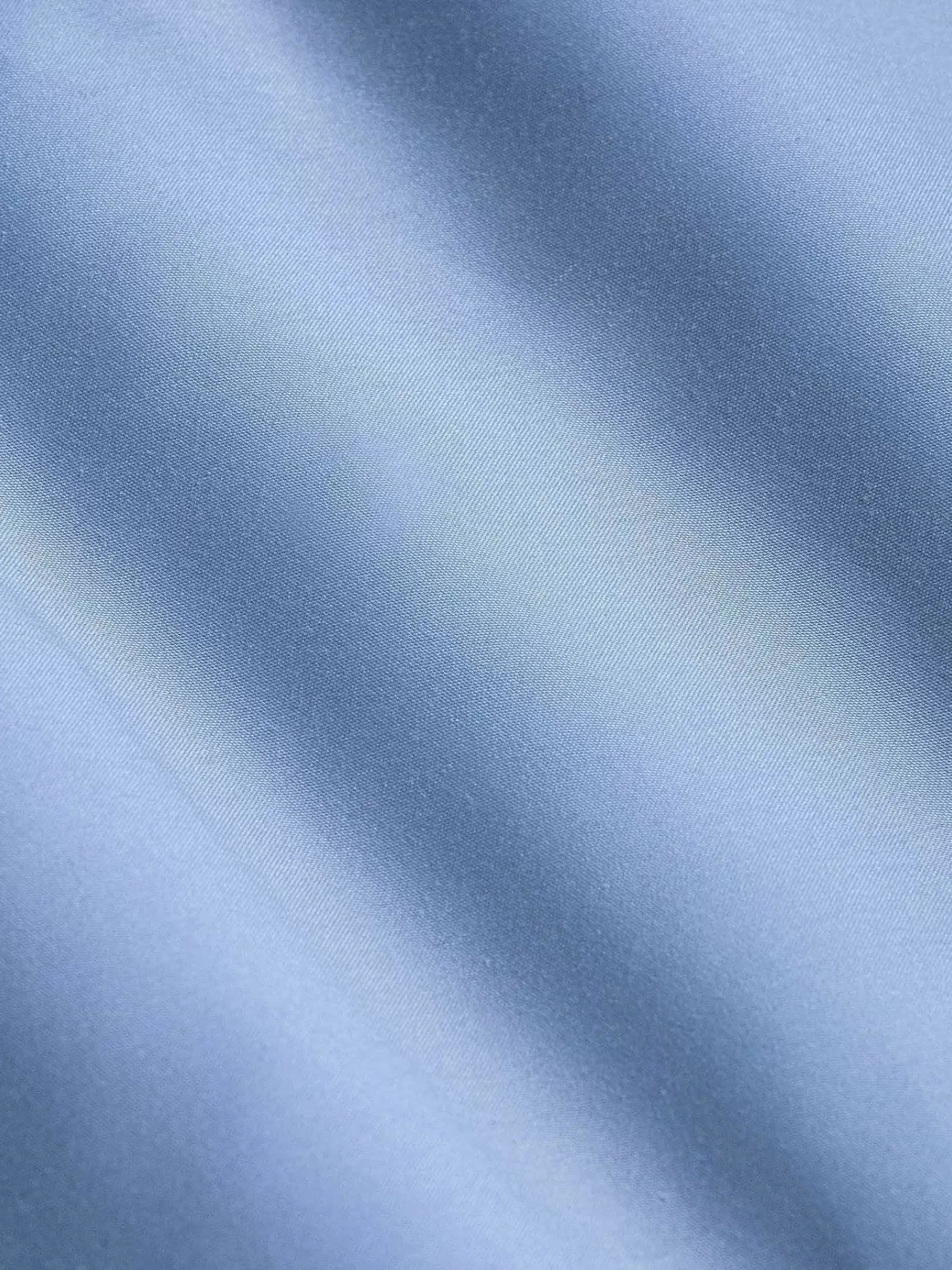 Wam Denim Overhemd Lange Mouwen<Leira Solid Blue Overhemd Lange Mouw